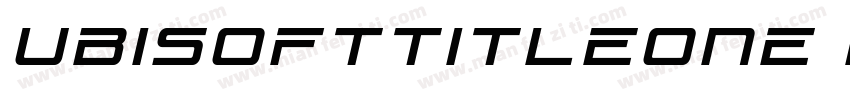 UbisoftTitleOne Bold字体转换